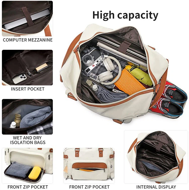white luggage